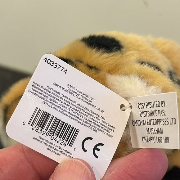 Gund Telus Leopard Cat  Plush and Beans 10” withTags - Picture 7 of 9